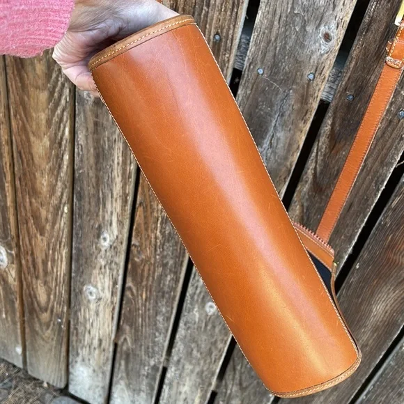 Vintage Dooney Bourke Purse 90s Crossbody Black Pebbled Leather USA Shoulder Bag - Picture 12 of 14